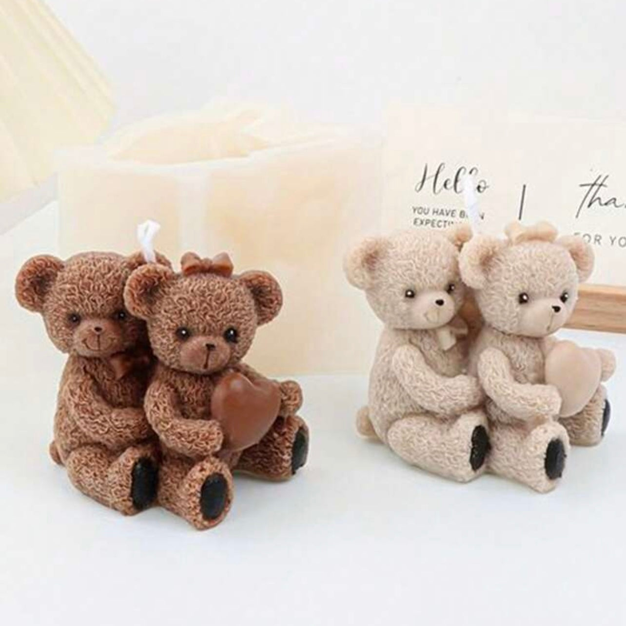 Two Teddy Bear Modeling Mold Held On The Back Silicone Molds #SM1656