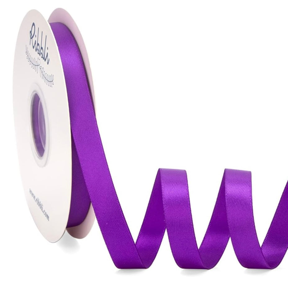 2cm*91m Purple Satin Ribbon #RB1528