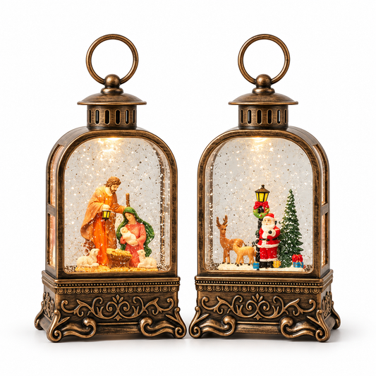 Christmas Snow Globe Lantern #CL4397