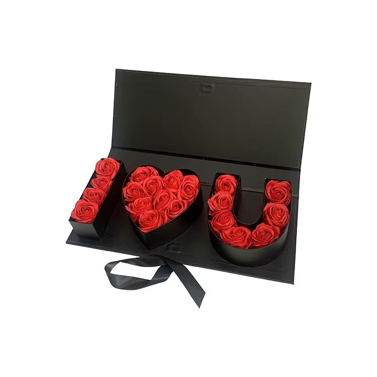 Luxury LOVE Rose Gift Box with Satin Ribbon #LB4326