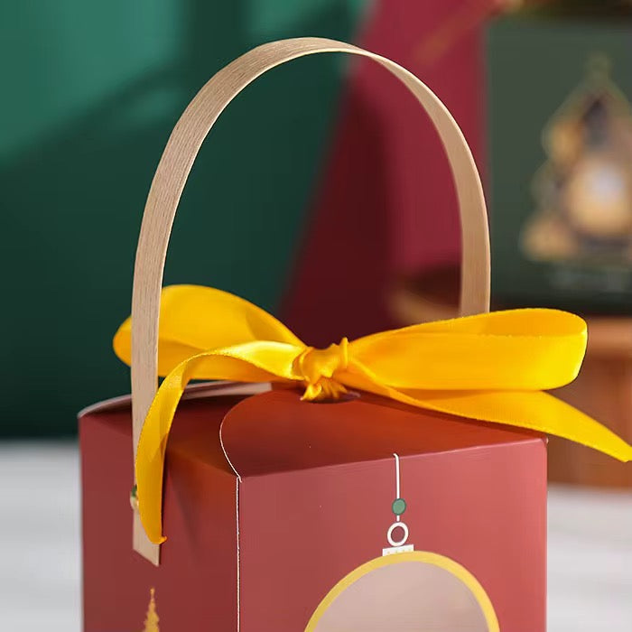 X6pcs Christmas Box With Handle #CB2305