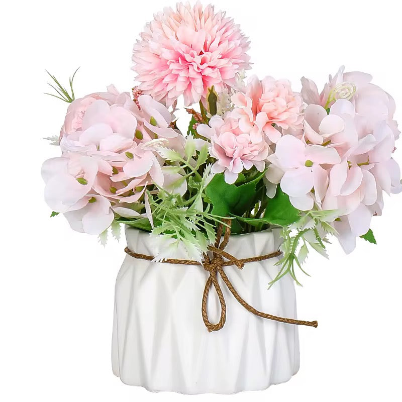 Ceramic White Pots Decoration #CP1939