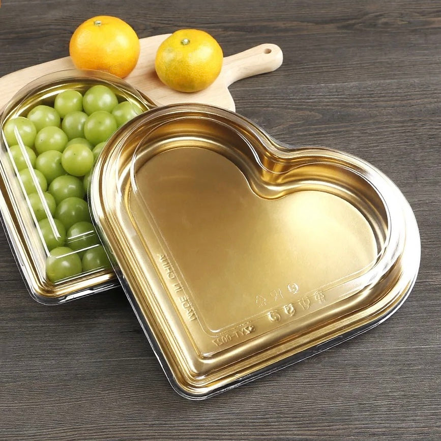 Heart Shape plastic Food Box #FB1665