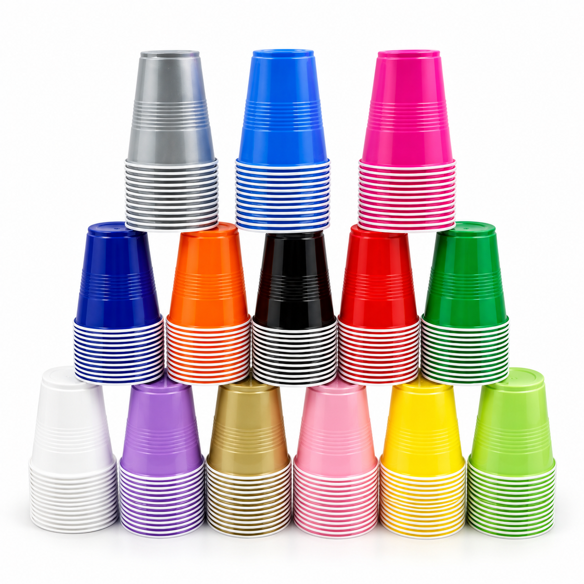 X12pcs Colorful Disposable Cups #DC4240