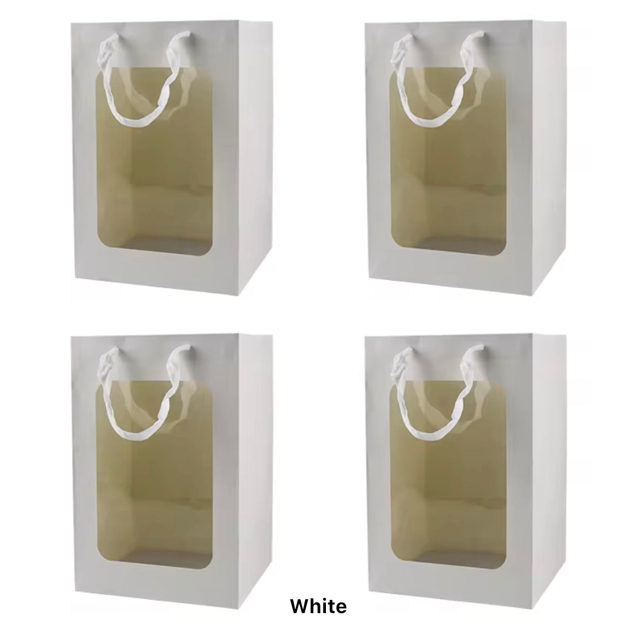 X12pcs Carton Bags With Window#CB2004