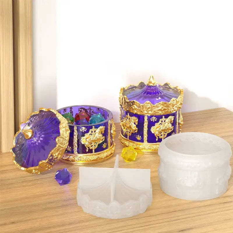 Carousel Jar Silicone Mold #SM1538