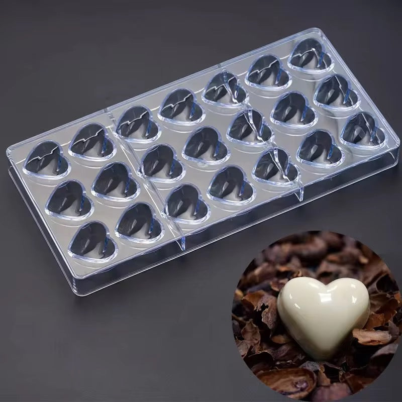 Chocolate Heart shaped Plexi Mold #SM1710