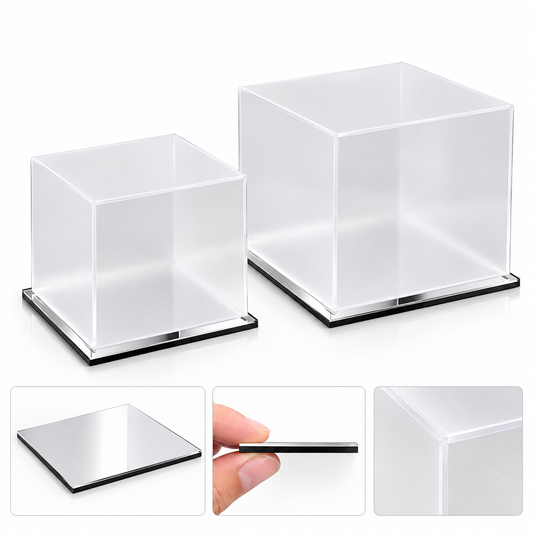 Clear Acrylic Display Boxes – Set of 2 #AB4491