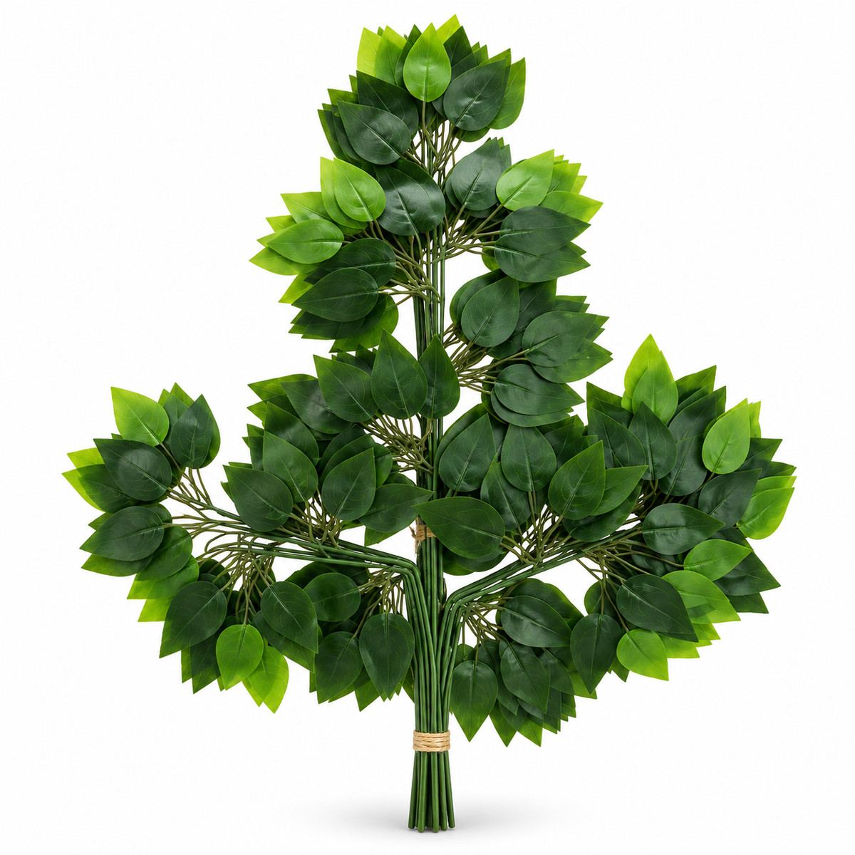 Artificial Green Leaf Bush – Set of 12 #AF4549