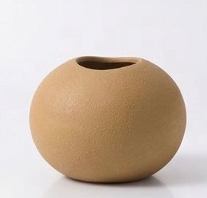 Round Matte Ceramic Vase – Modern Minimal Home Décor #CV3225