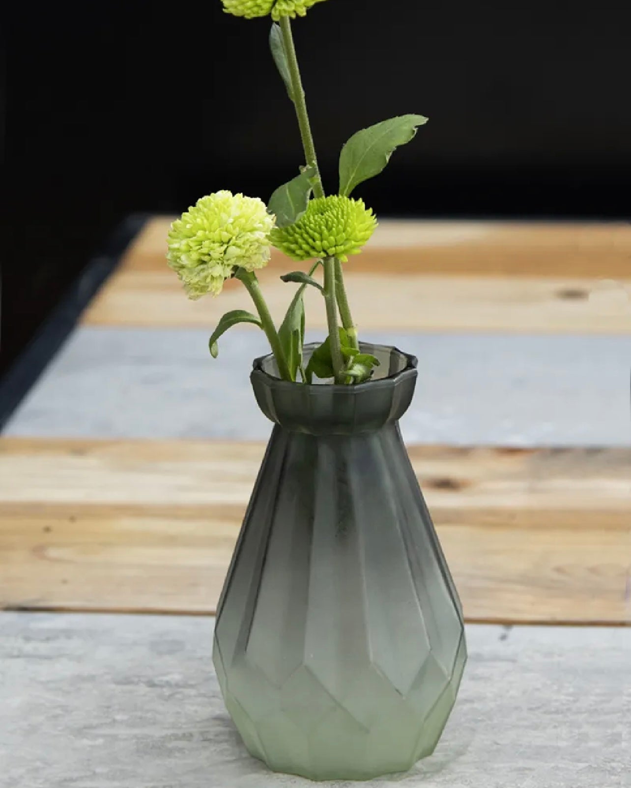 Diamond Design Multi-Color Matte Elegant Flower Desk Decorative Glass Vase 15x8cm #GV2819