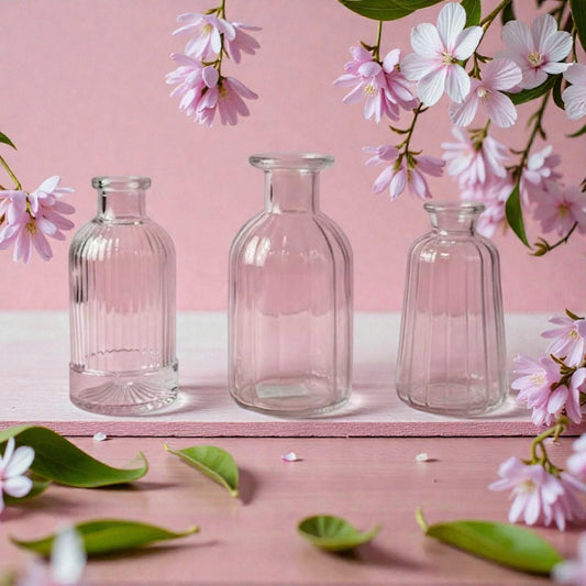 Decorative Clear Glass Flower Vases  #GV2616