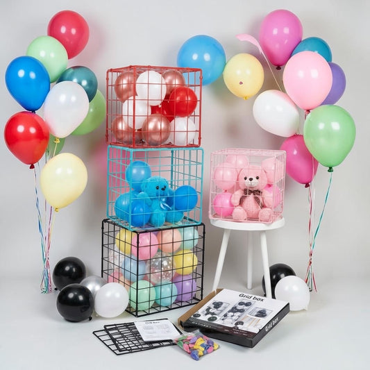 Plastic Grid Storage Box – 30×30×30cm #GB3192