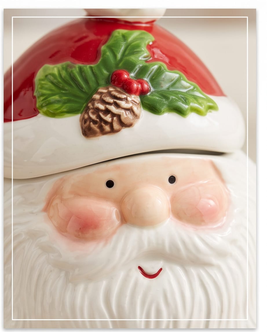 Santa Claus Christmas Cookie Jar #CM4514