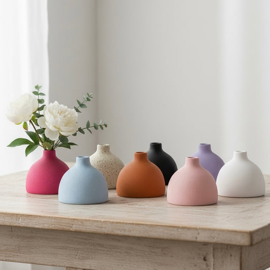Modern Matte Ceramic Vase – Minimal Nordic Home Décor #CV3224
