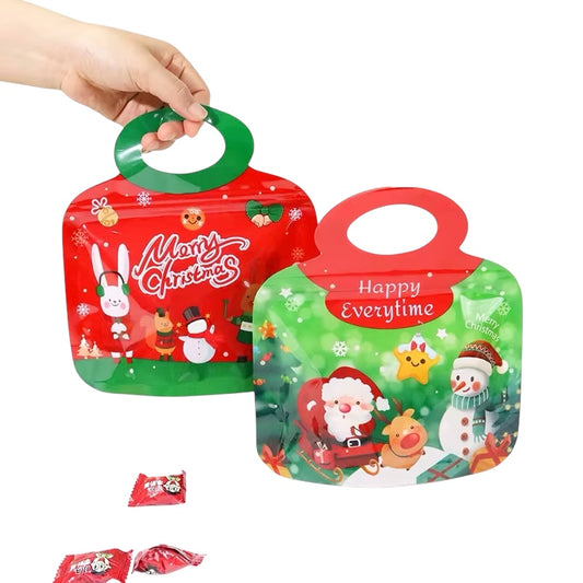 X12pcs/mix Christmas Bag With Zipper #CB2301