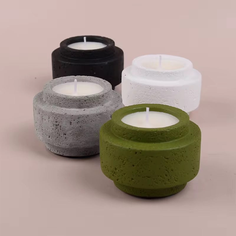 Modern Cement Candle Holder #CV3988