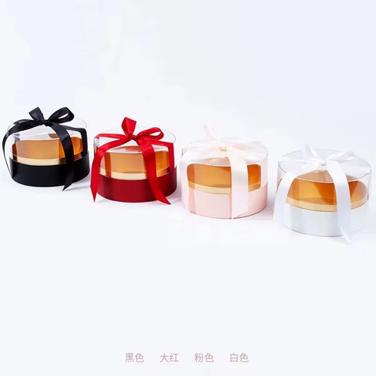 2pcs/Set - Circle Shape Acrylic Top Gift Box #GB2213