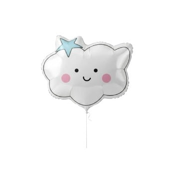 Cloud Foil Balloon with Star – Cute Party Decoration #FB2955