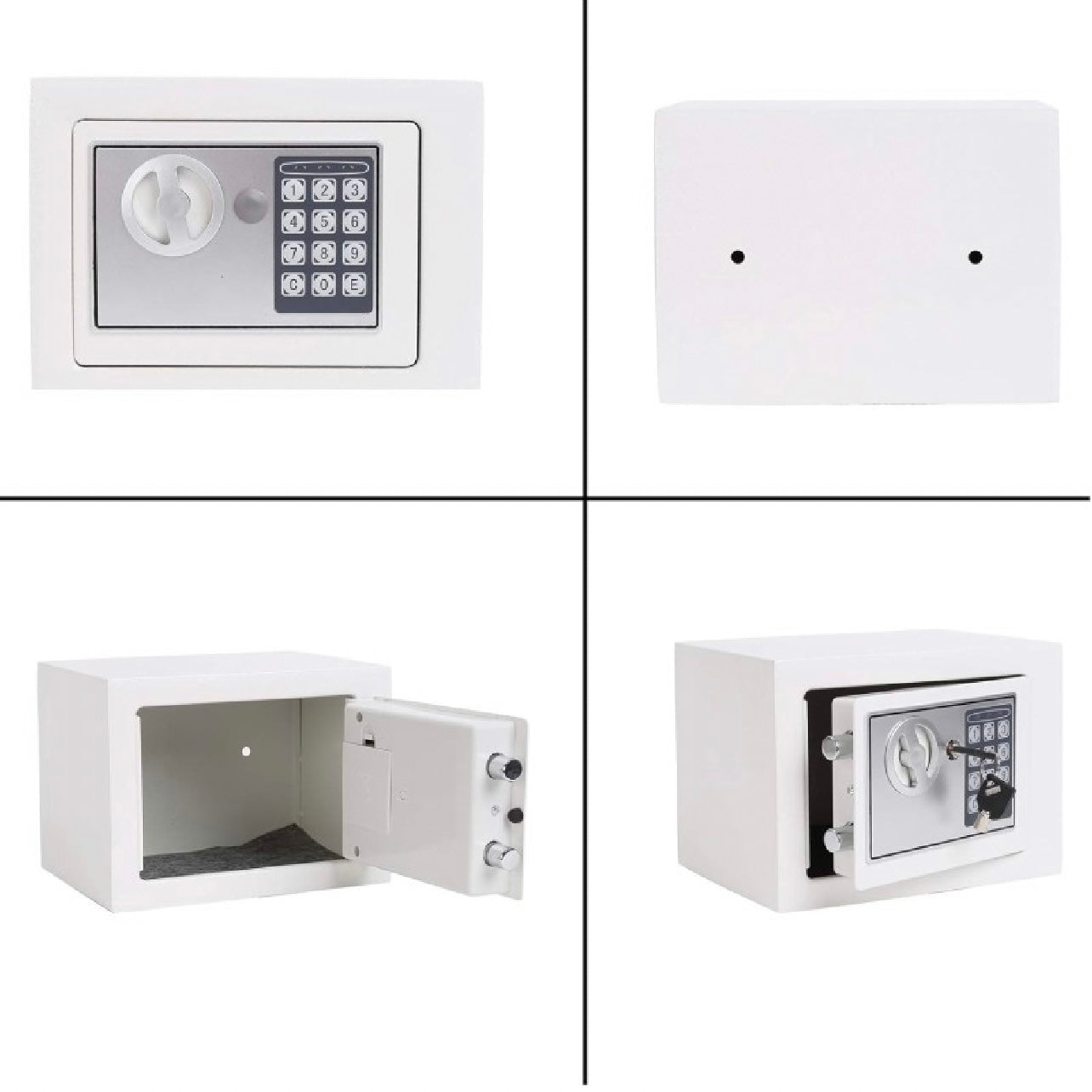 Mini Digital Electronic Keypad Lock Built-in 2 Locking Bolt Safe Box #MS1550