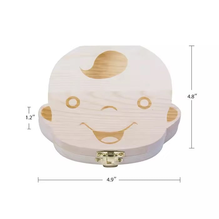 Baby Teeth Keepsake Wooden Box #TB3157