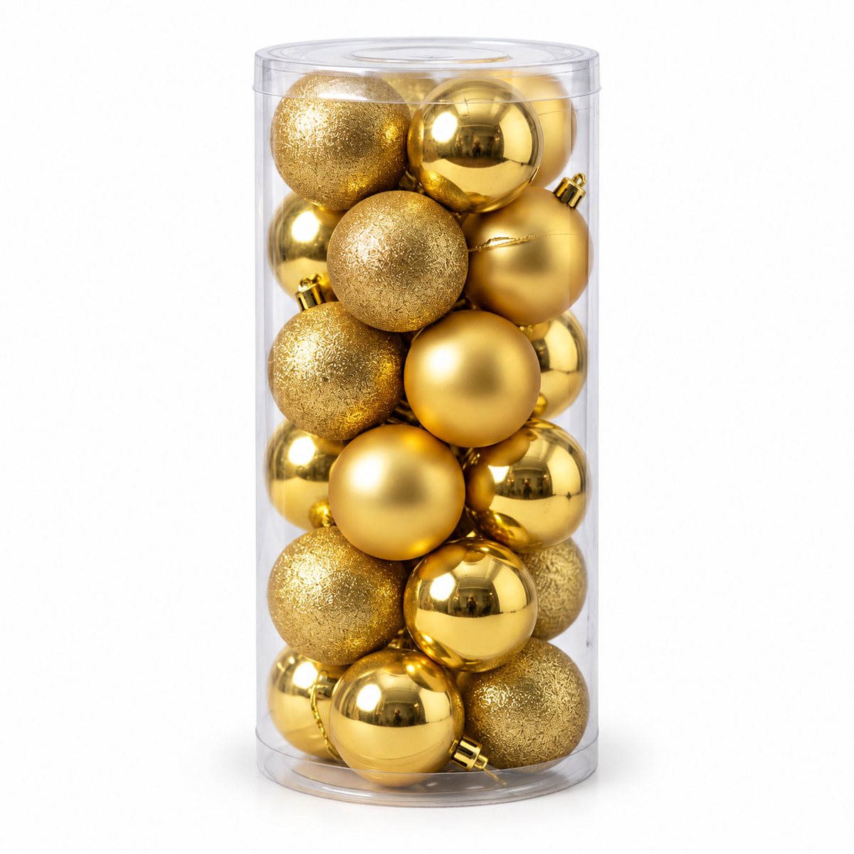 Christmas Baubles Set – 24 Pieces, 6 cm #CD4507