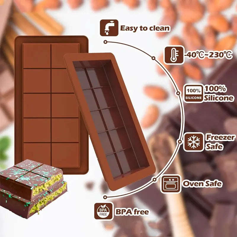 60g/15*10cm - Dubai Chocolate Silicone Mold #SM1650