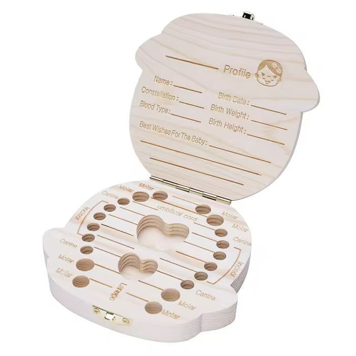 Baby Teeth Keepsake Wooden Box #TB3157