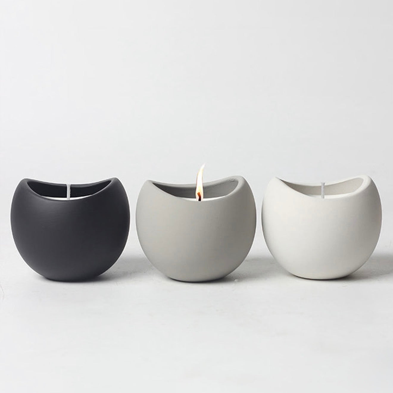 Modern Ceramic Candle Vessel #CV3989
