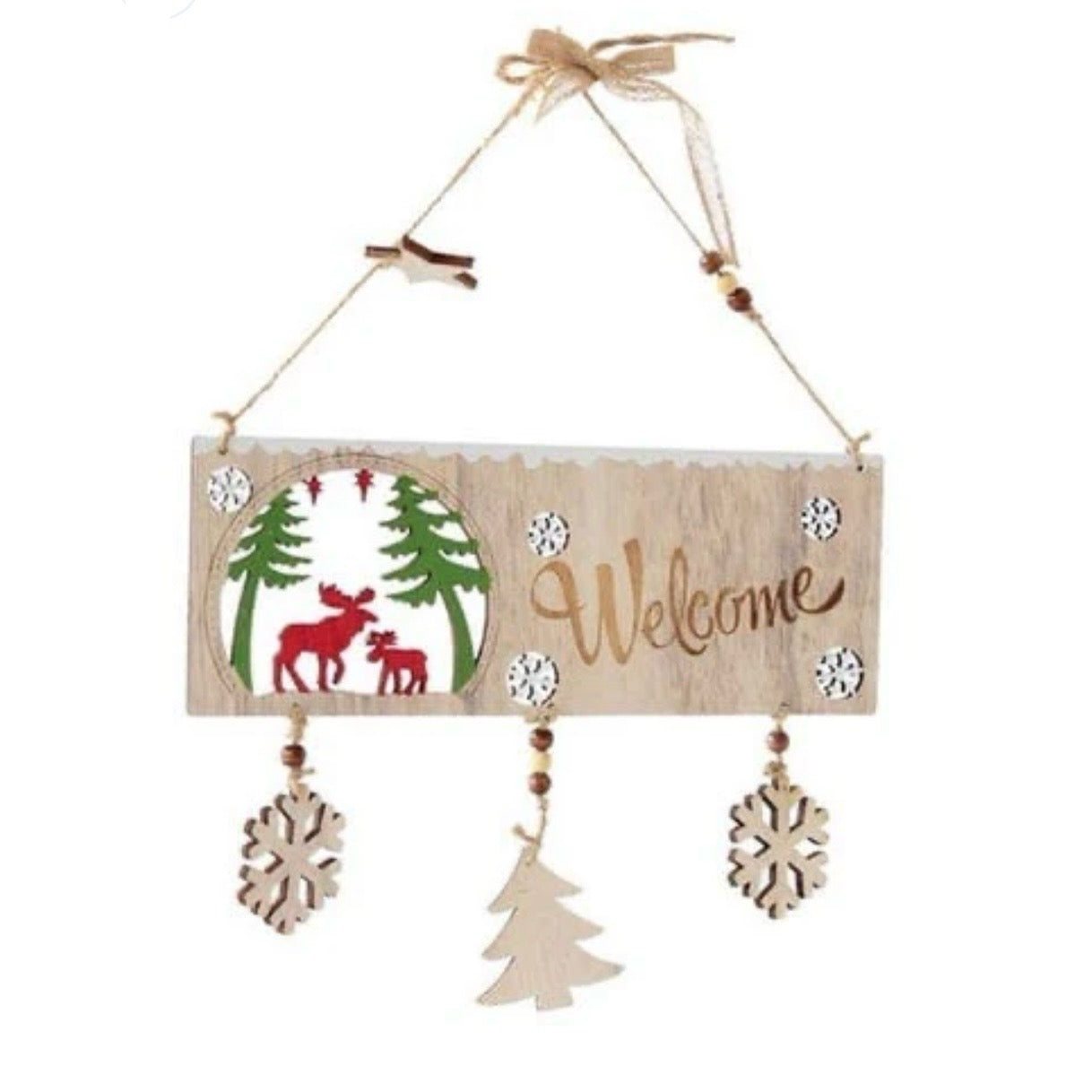 Wooden Christmas Door Decoration#CH2074
