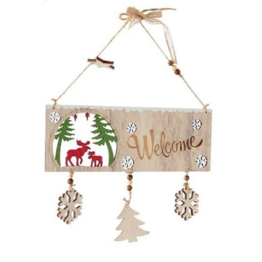 Wooden Christmas Door Decoration#CH2074