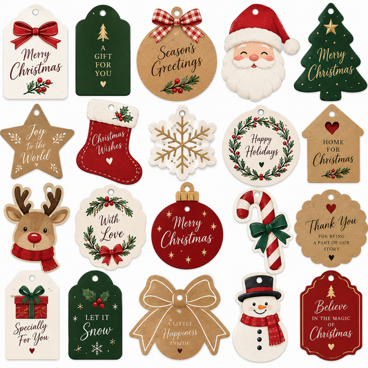 Christmas Gift Tags – Pack of 12pcs #CT4197