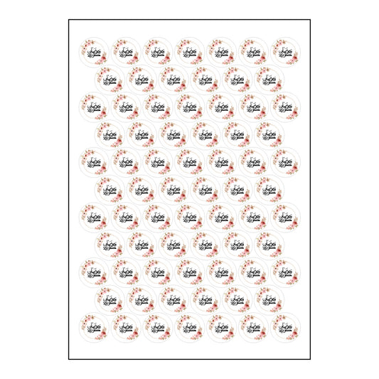 72pcs Ramadan Stickers 4cm #RS1770