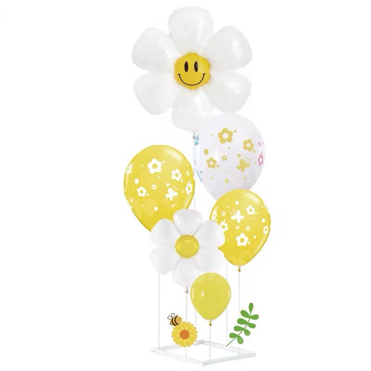 X2 Daisy Balloons - x4 Balloons with stand #DB2387