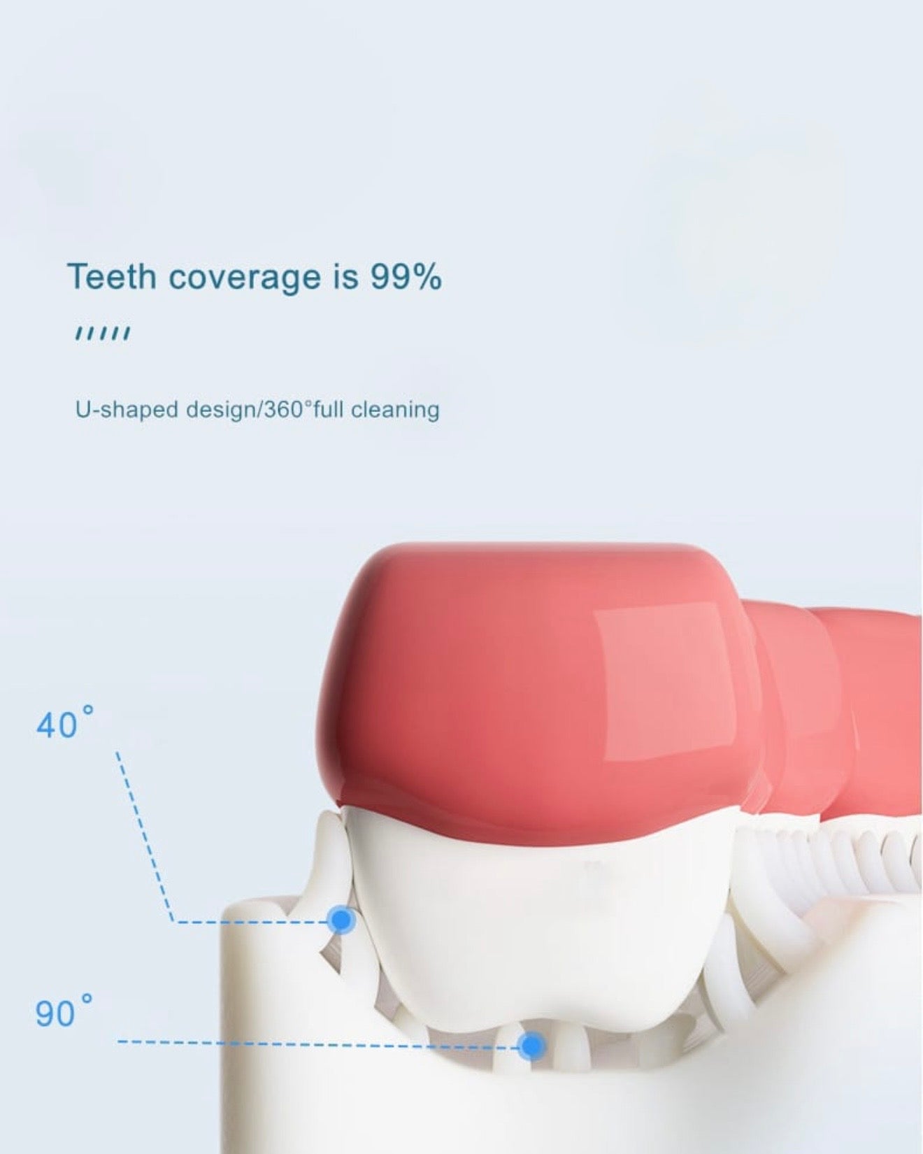 Baby U-Shaped manual silicone toothbrush #TF012
