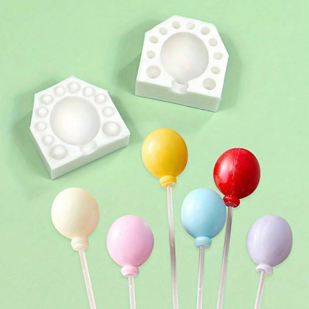 Round Balloon Lollipop Silicone Mold #SM2022