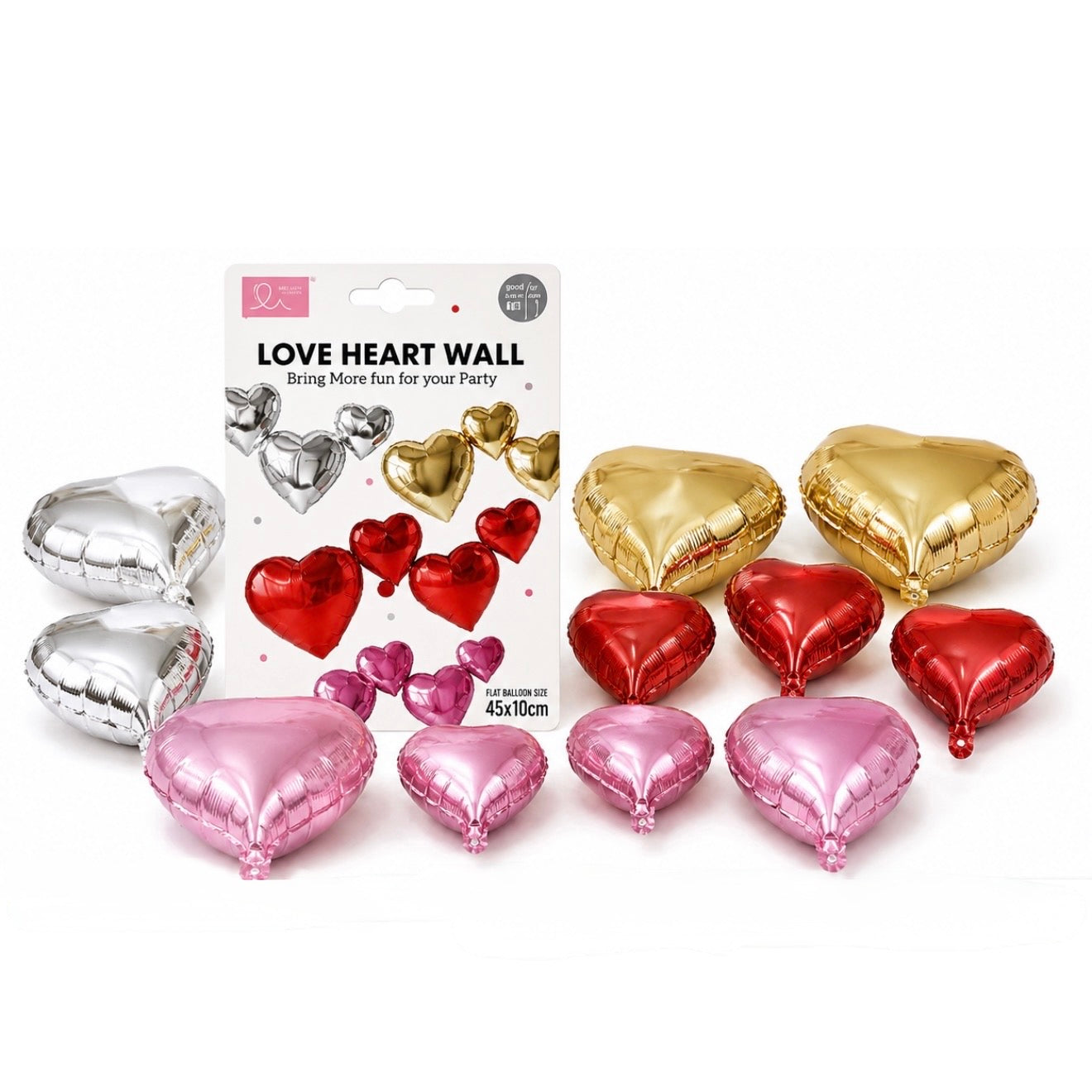 Heart Foil Balloon – 100 × 45 cm #LH001