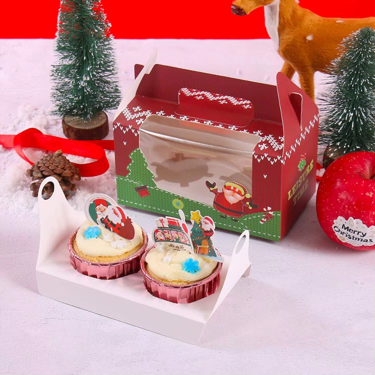 2 Grids Christmas Cake Box #CB2299