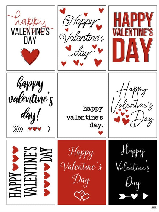 X9pcs - Valentine’s Stickers #VS1710