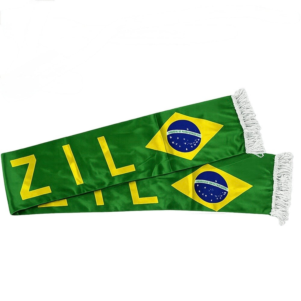 Brazil Fan Scarf – 143 × 14 cm #FS3257