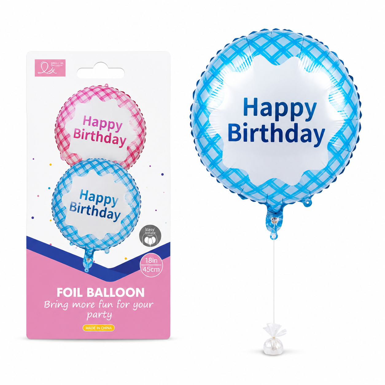 Happy Birthday Foil Balloon – 18 Inches #FB4119