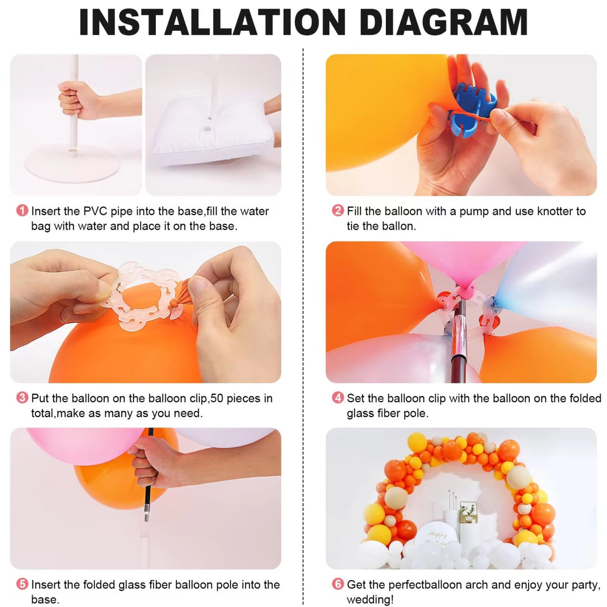 Balloon Arch Stand Kit #BA4243