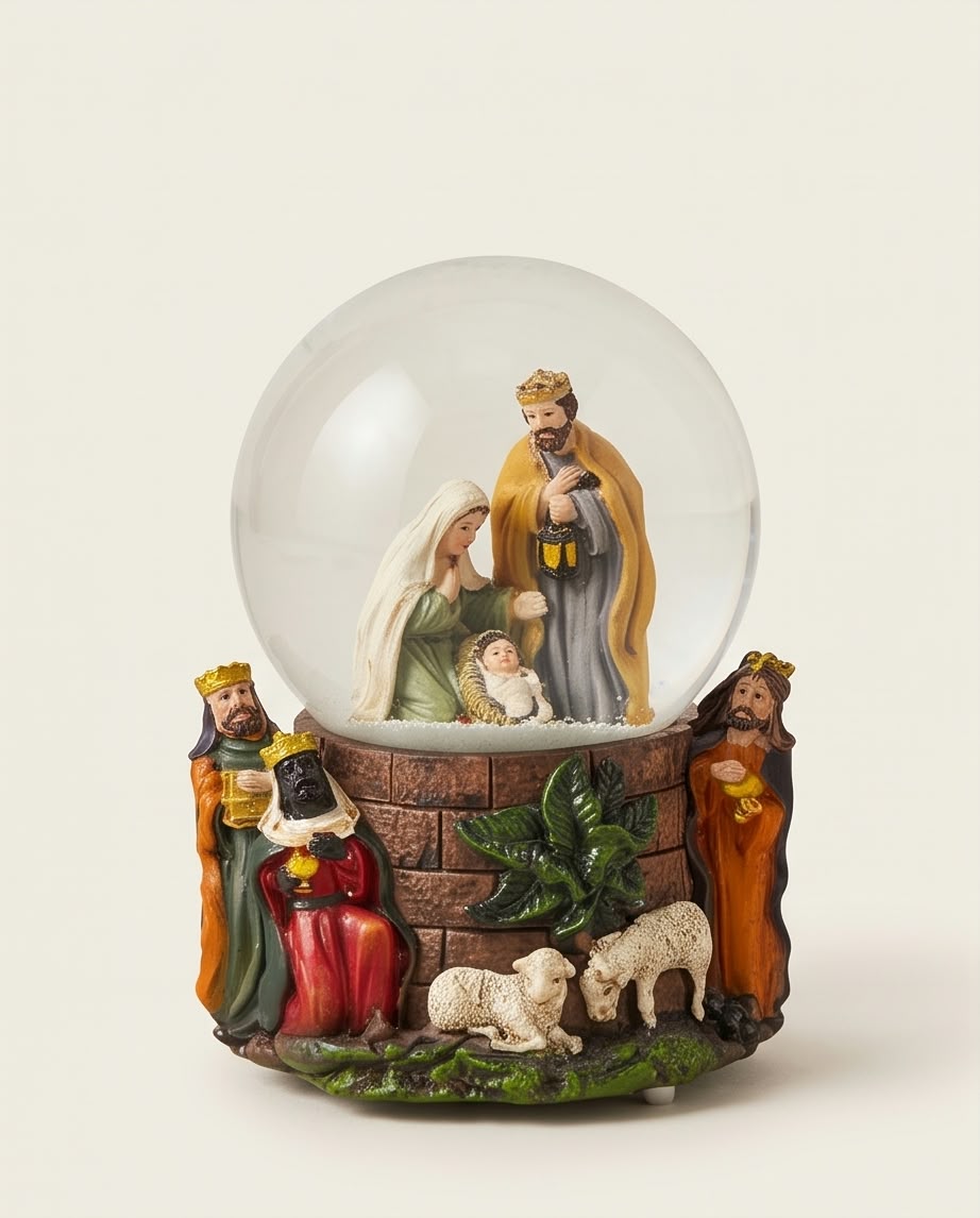 Nativity Scene Christmas Snow Globe #CG4394