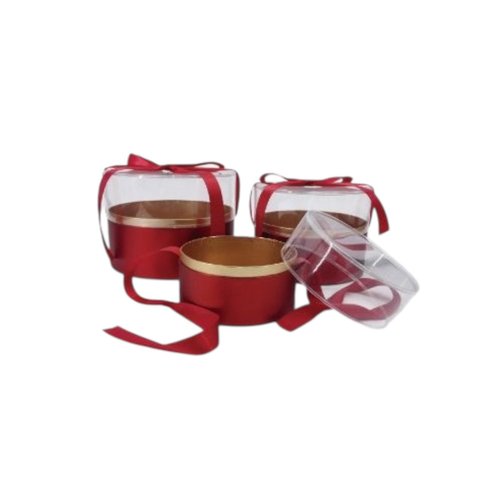 3pcs/set - Acrylic Circle Gift Box #GB2783