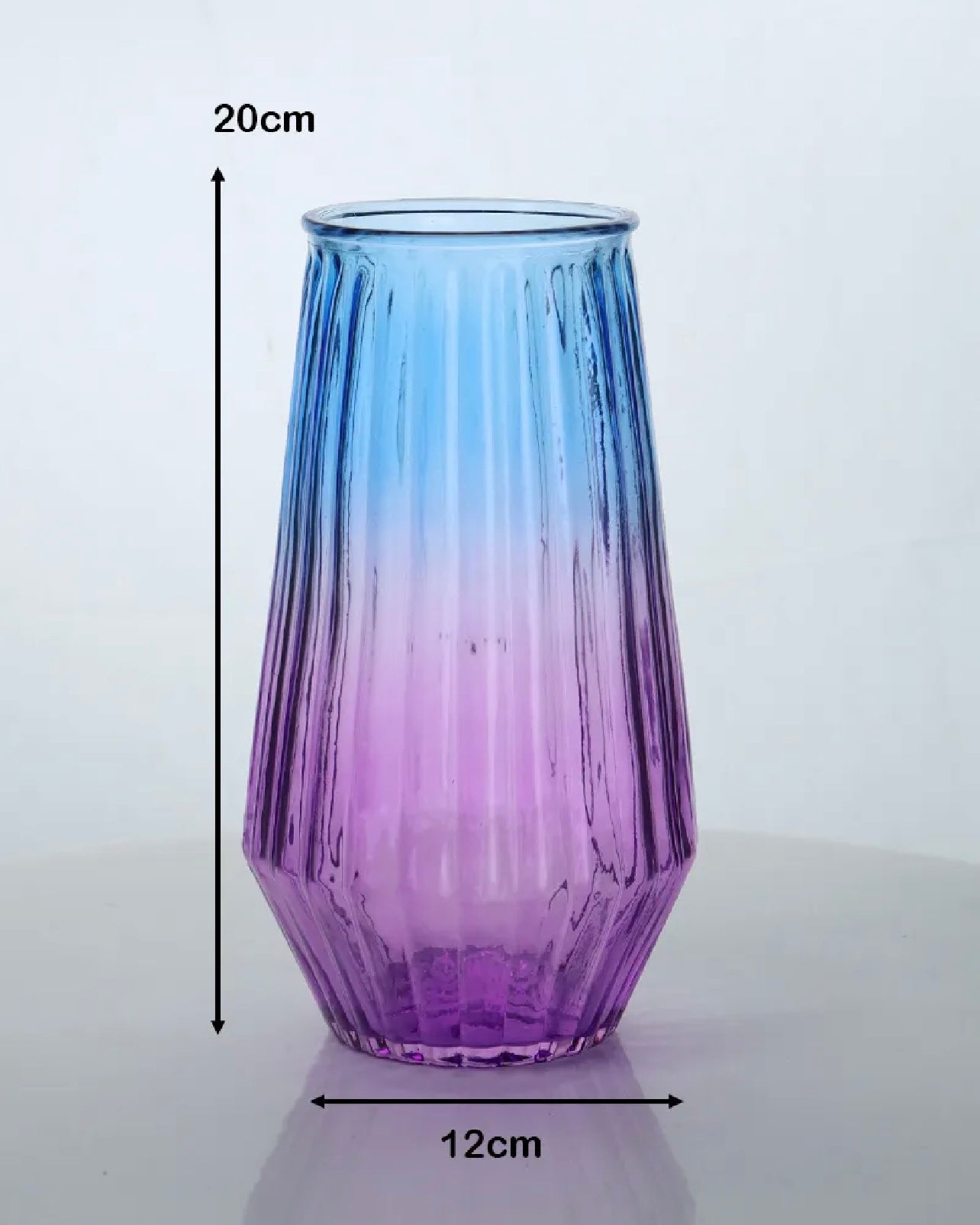 Flower Desk Decorative Glass Vase 20x12cm #GV2809