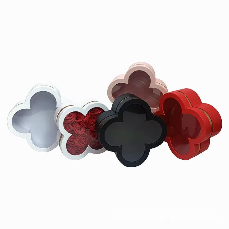 Luxury Clover-Shaped Flower Gift Box #GB4321