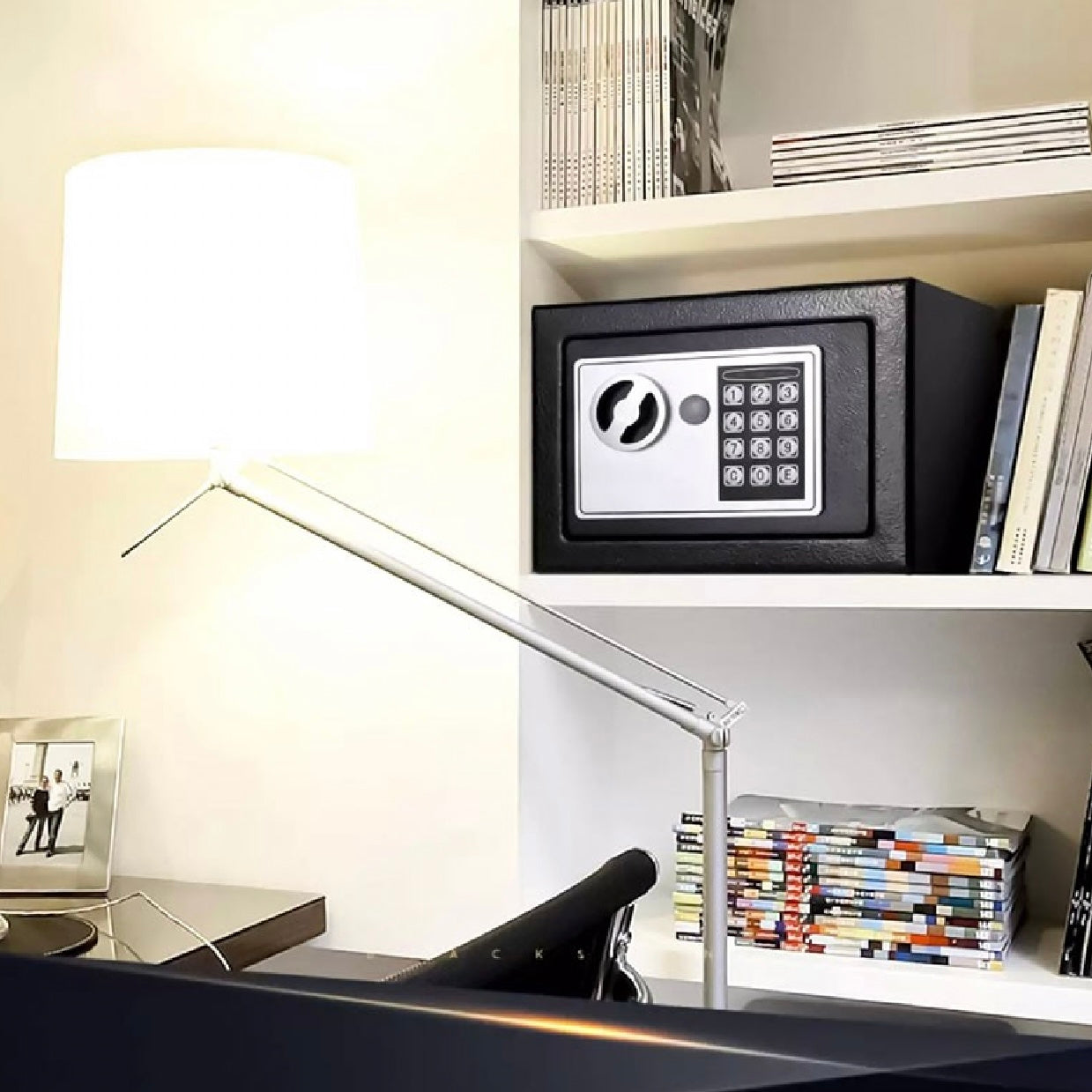 Mini Digital Electronic Keypad Lock Built-in 2 Locking Bolt Safe Box #MS1546