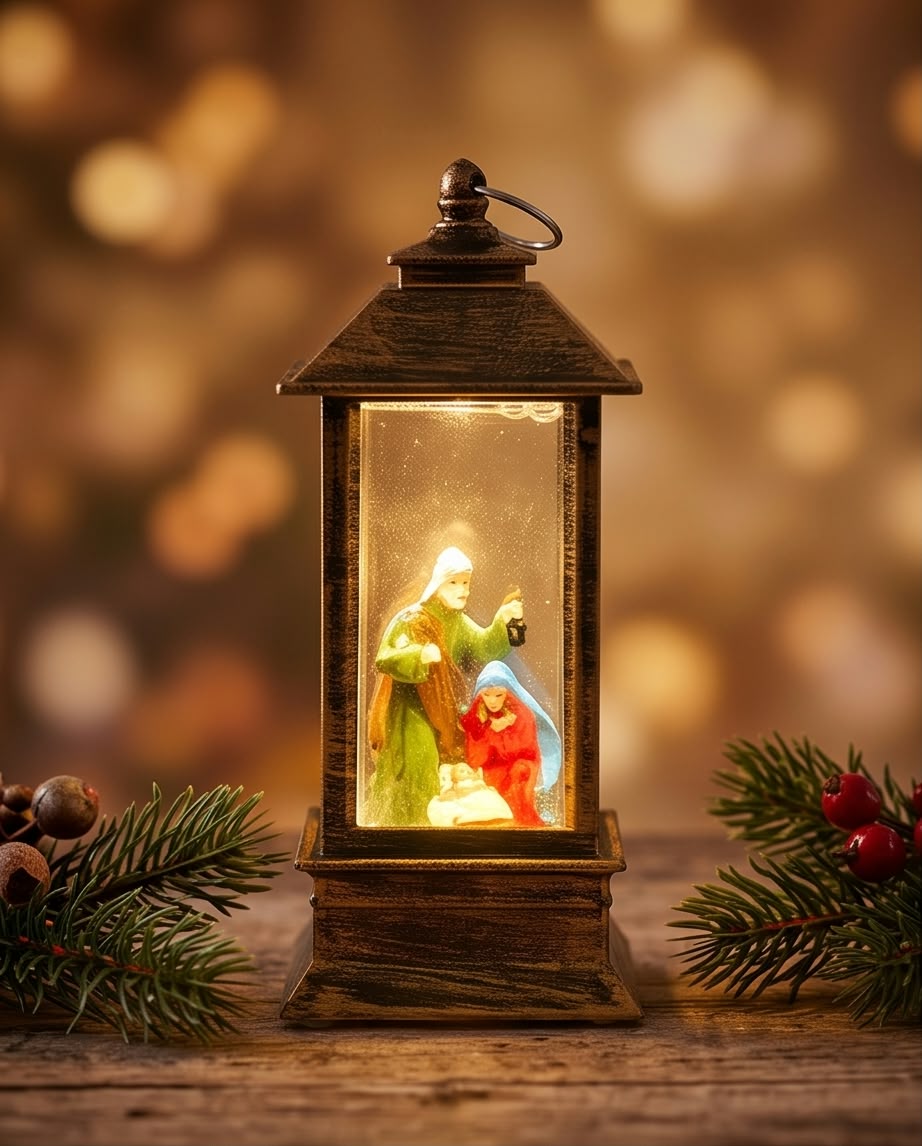 Mini Christmas LED Lanterns – Assorted Designs #LL4376