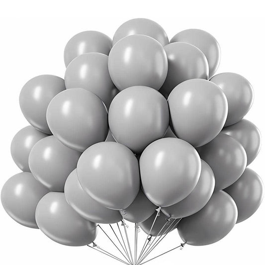 5/10/12 inches 100pcs Gray Latex Balloons #LB3102