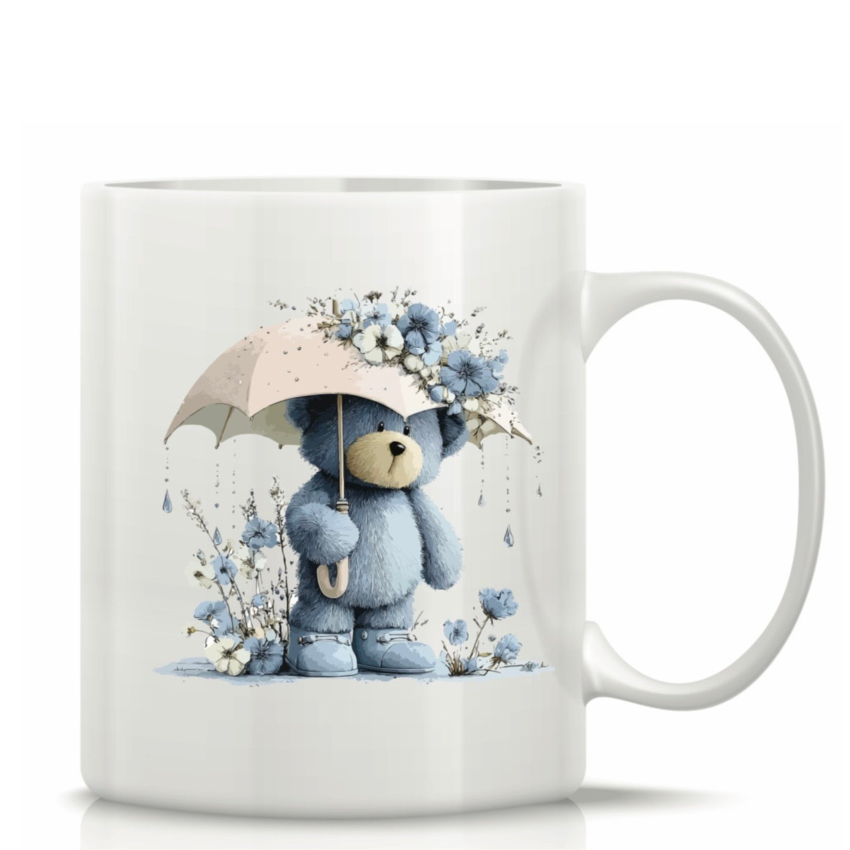 Printed Glass Mug with Cute Illustrations #GM3047